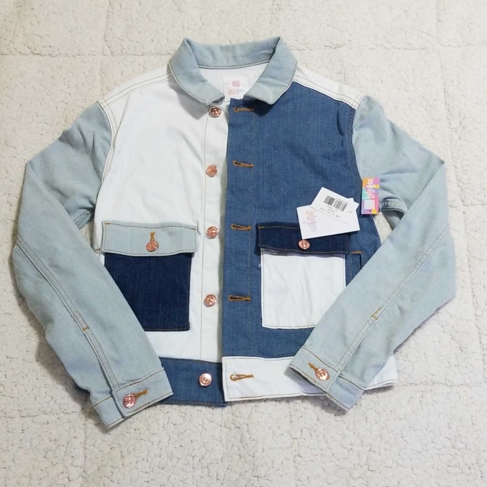 New Lularoe Kenny patchwork jean XS